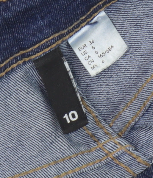 H&M Women's Blue Skinny Jeans Size 10 Denim