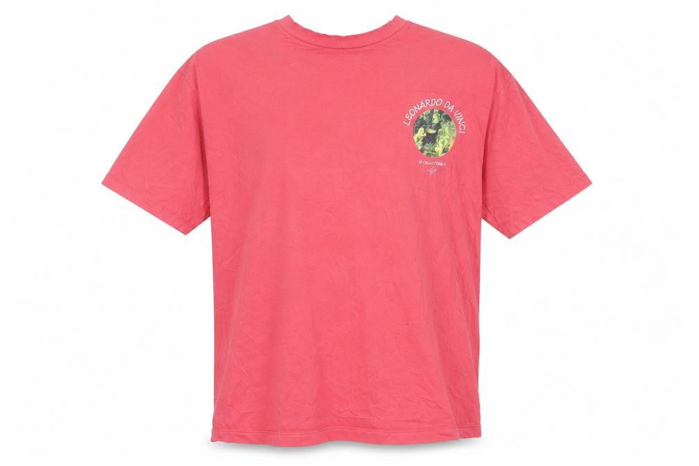 ASOS DESIGN Leonardo Da Vinci Men’s Red Art Graphic T-Shirt M