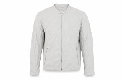 Gap Men's Grey Basic Jacket L Tall Zip Stand-Up Collar
