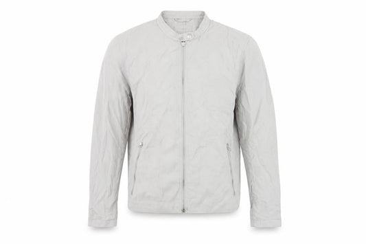 Gap Men's Grey Basic Jacket L Tall Zip Stand-Up Collar