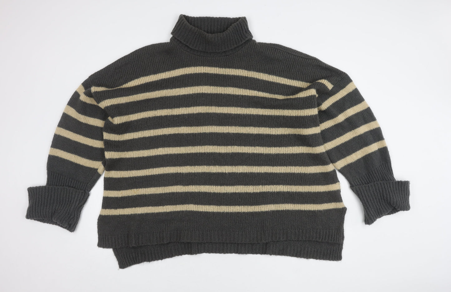 In The Style Women's Roll Neck Striped Jumper, Size 18