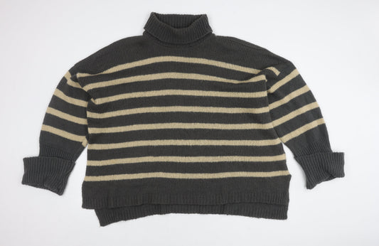 In The Style Women's Roll Neck Striped Jumper, Size 18