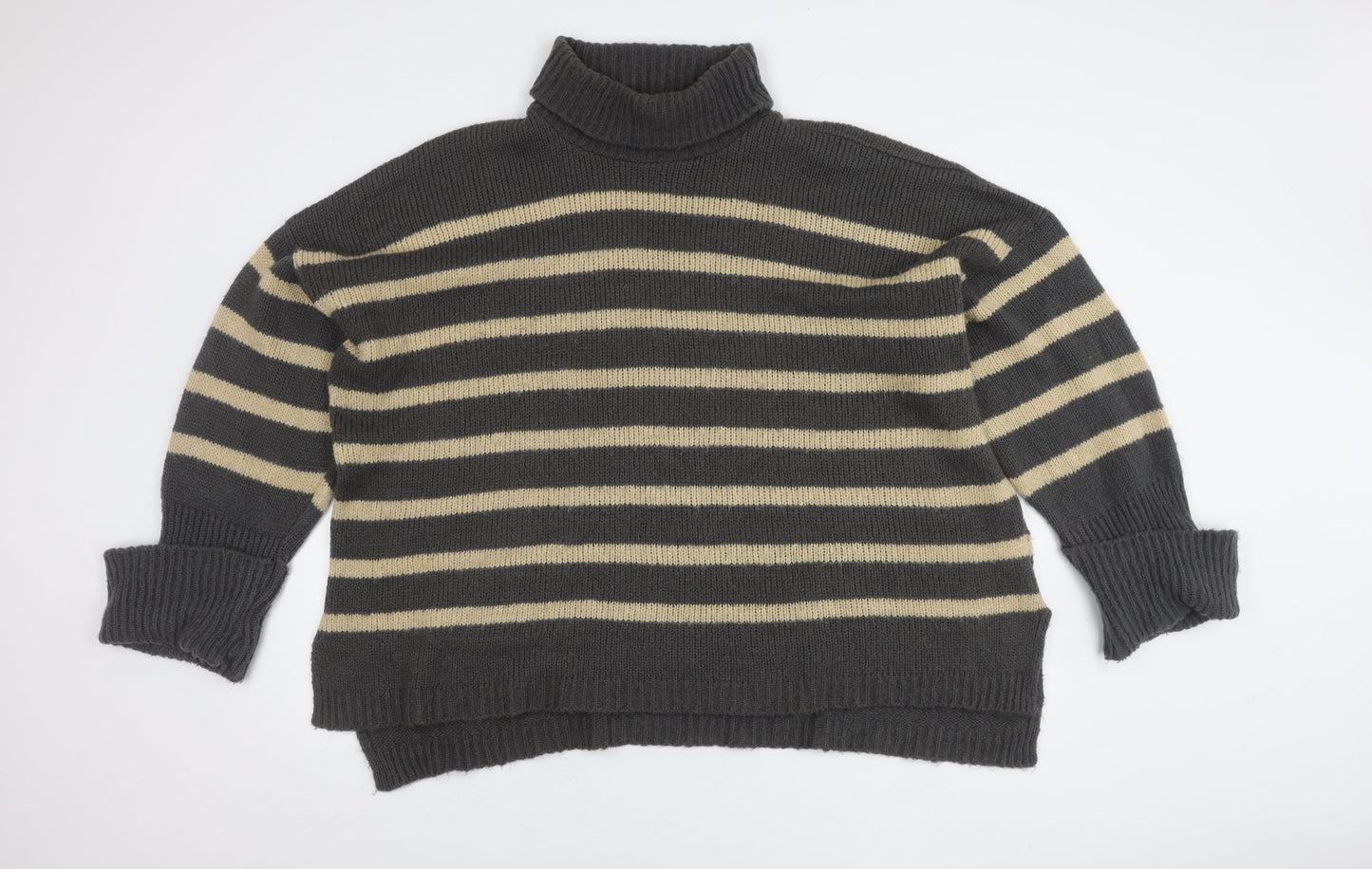 In The Style Women's Roll Neck Striped Jumper, Size 18