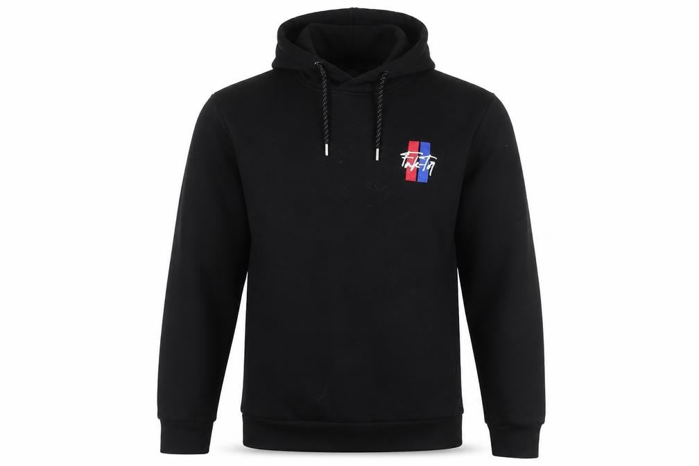FAK-TOR Men's Black Pullover Hoodie M Graphic Print