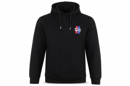 FAK-TOR Men's Black Pullover Hoodie M Graphic Print