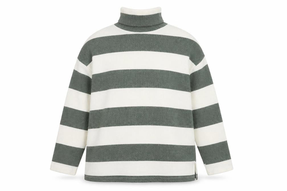 Stradivarius Women's Multicoloured Striped Pullover Jumper