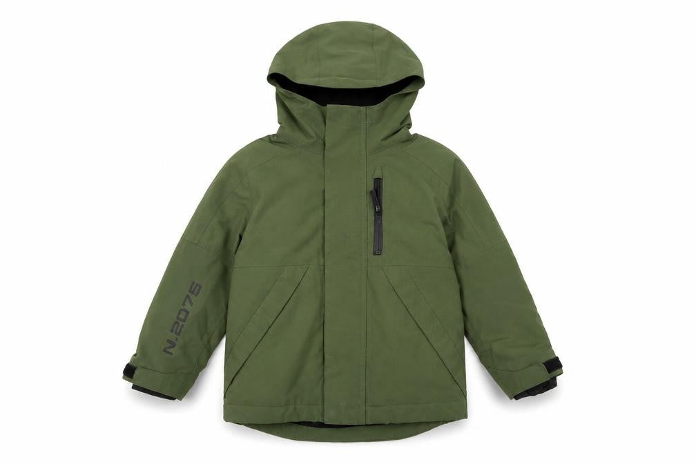 Next Boys Green Hooded Jacket, 3 Years, Zip Closure