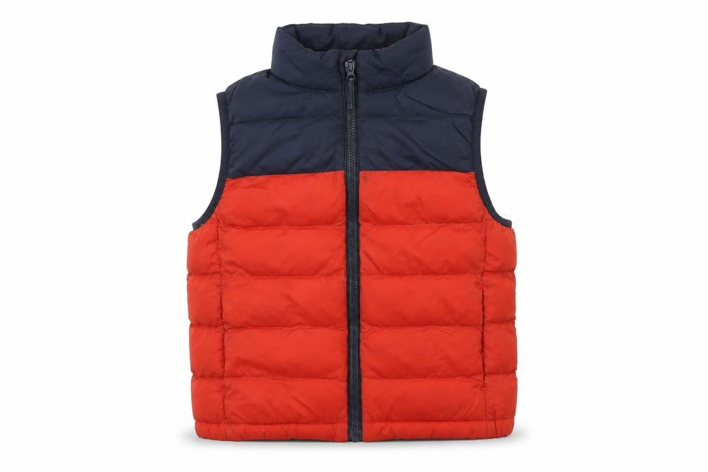 Uniqlo Boys Red Navy Puffer Jacket Size 12 - Stylish & Warm