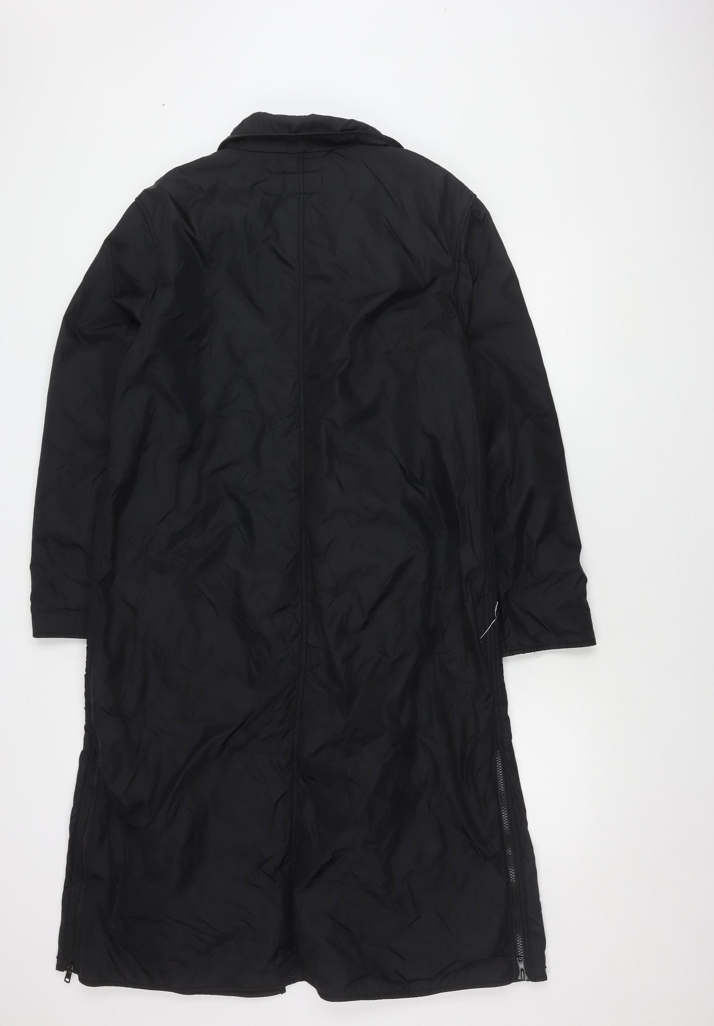 Per Una Black Women's M Long Sleeve Trench Coat
