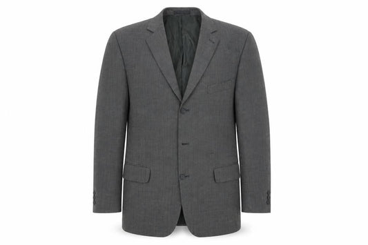 BHS Men's Grey Check Blazer, 42R, Business Jacket