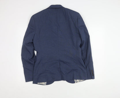 Next Men's Blue Blazer Jacket 38 Regular Fit