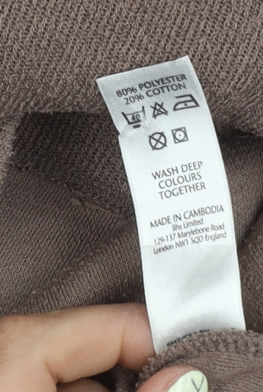 BHS Women's Mocha Brown Pullover Jumper Size 12