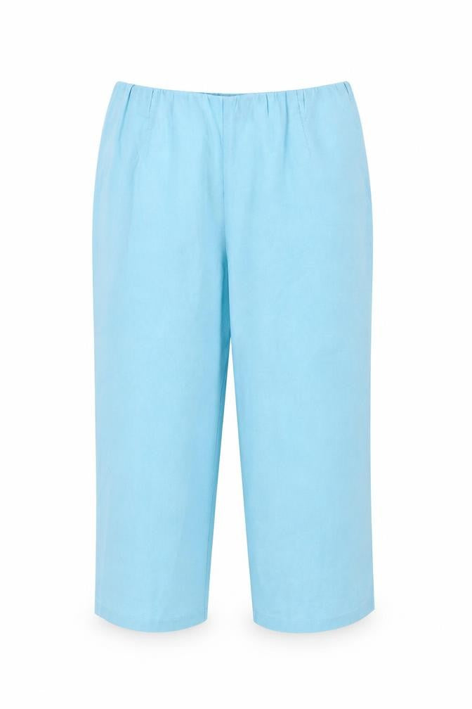Doris Streich Women's Blue Cropped Trousers, Size 12