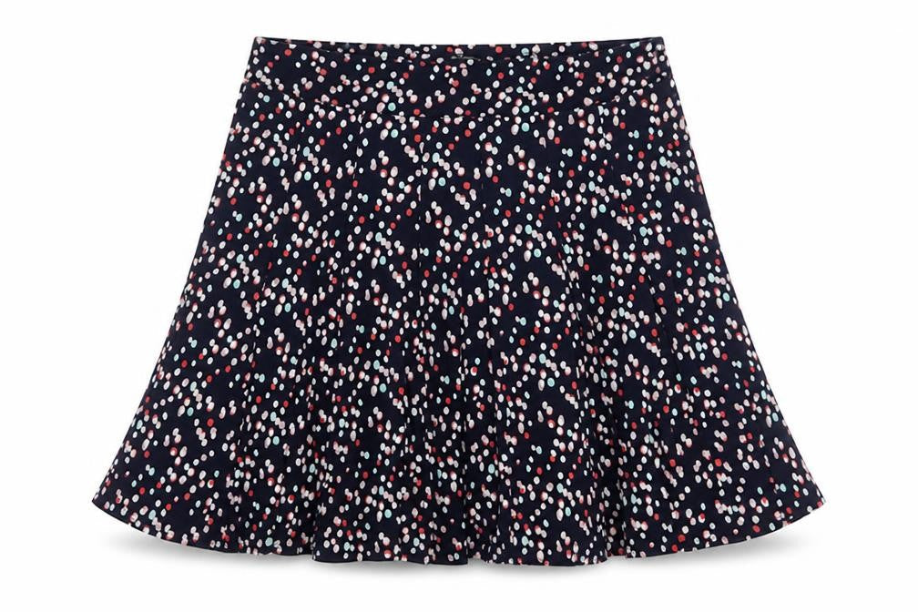 Bonmarché Women's Blue A-Line Polka Dot Skirt Size 18