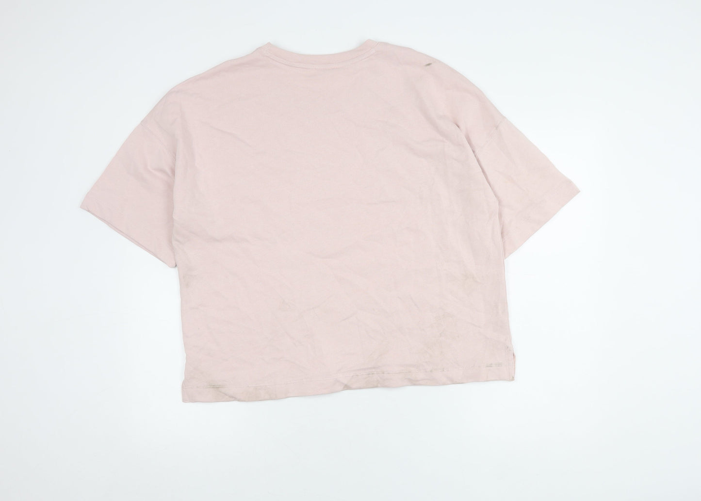 Marks and Spencer Women's Pink Cotton T-Shirt L