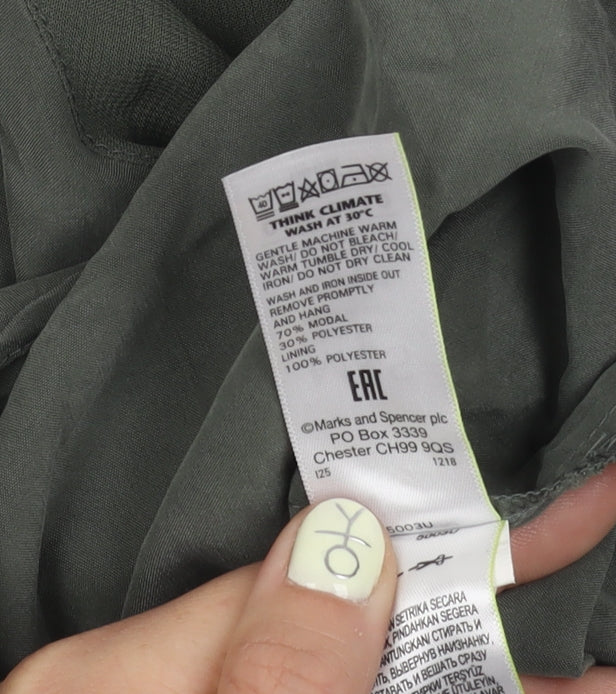 Marks and Spencer Women's Green Tank Top, Size 8