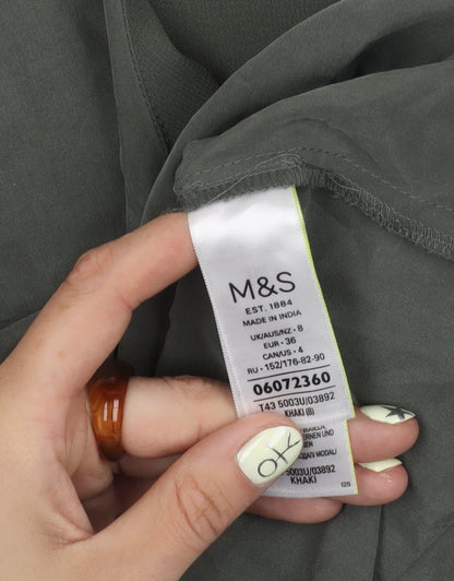 Marks & Spencer Women's Green Tank Top, Size 8