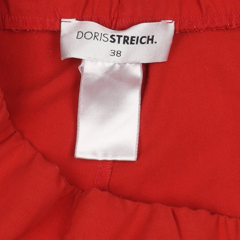 Doris Streich Women's Red Trousers - Size 10, Excellent Condition