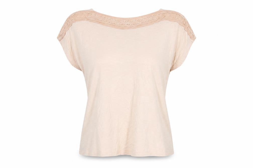 Marks & Spencer Women's Pink Crochet Accent Top, Size 14
