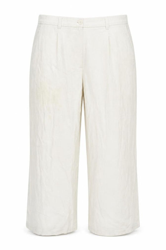 ASOS Design Women's Beige Wide-Leg Trousers Size 22