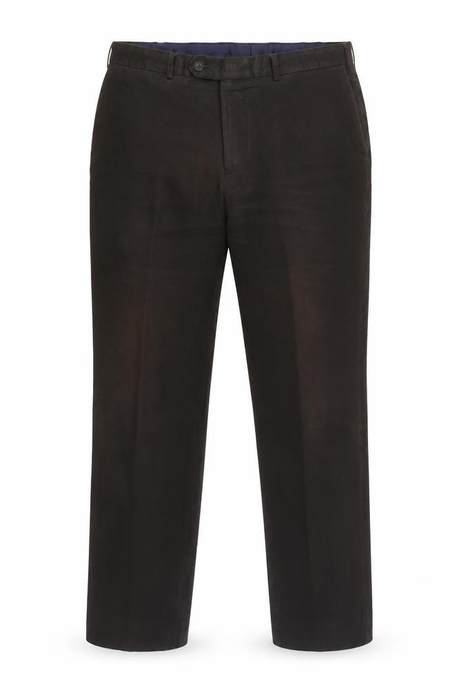 Ultimo Men's Black Trousers 40R with Button Closure