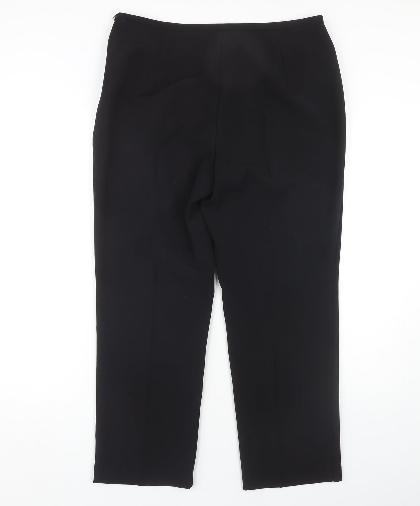 Marks & Spencer Women's Black Straight Trousers Size 14