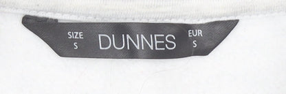 Close-up detail of Dunnes Women's Grey S Pullover Sweatshirt