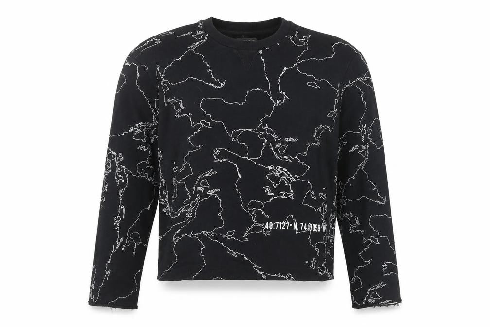 ZARA MAN Black Graphic Print Sweatshirt Med Men