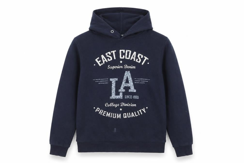 Stock & Hank Men's Blue Graphic Pullover Hoodie S
