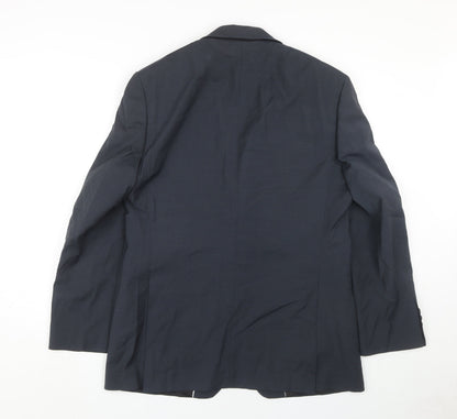 Blazer Men's Medium Grey Wool Blend Business Jacket 40R