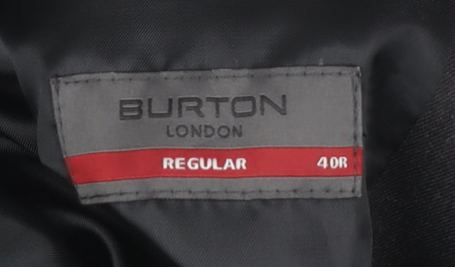 Burton Black Men's Regular Fit Blazer 40R