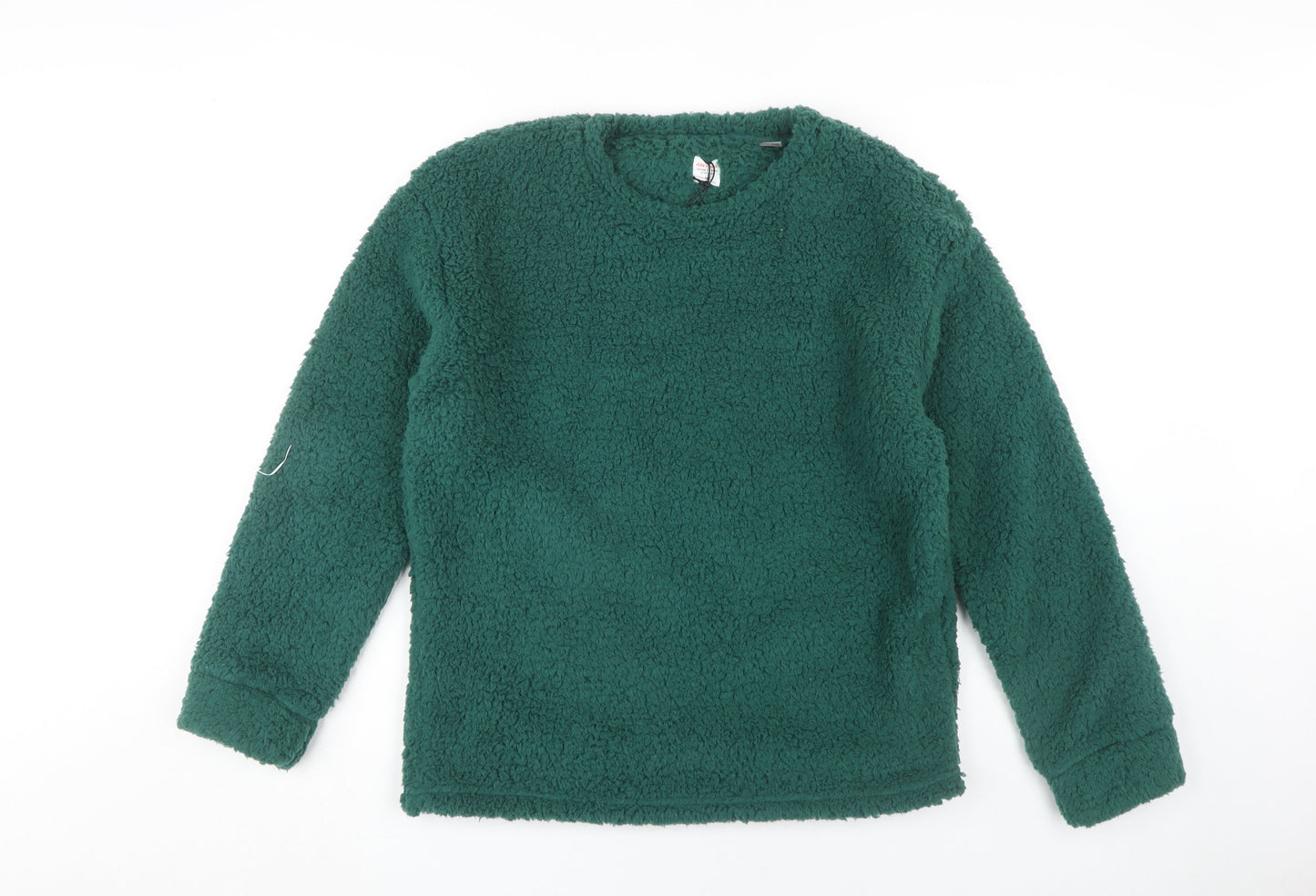 John Lewis Women's Green Fleece Pullover Sweatshirt M