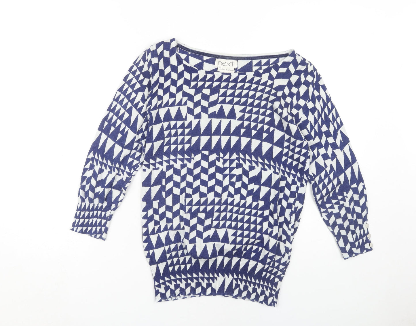 Next Women's Blue Pullover Jumper, Size 12, Boat Neck