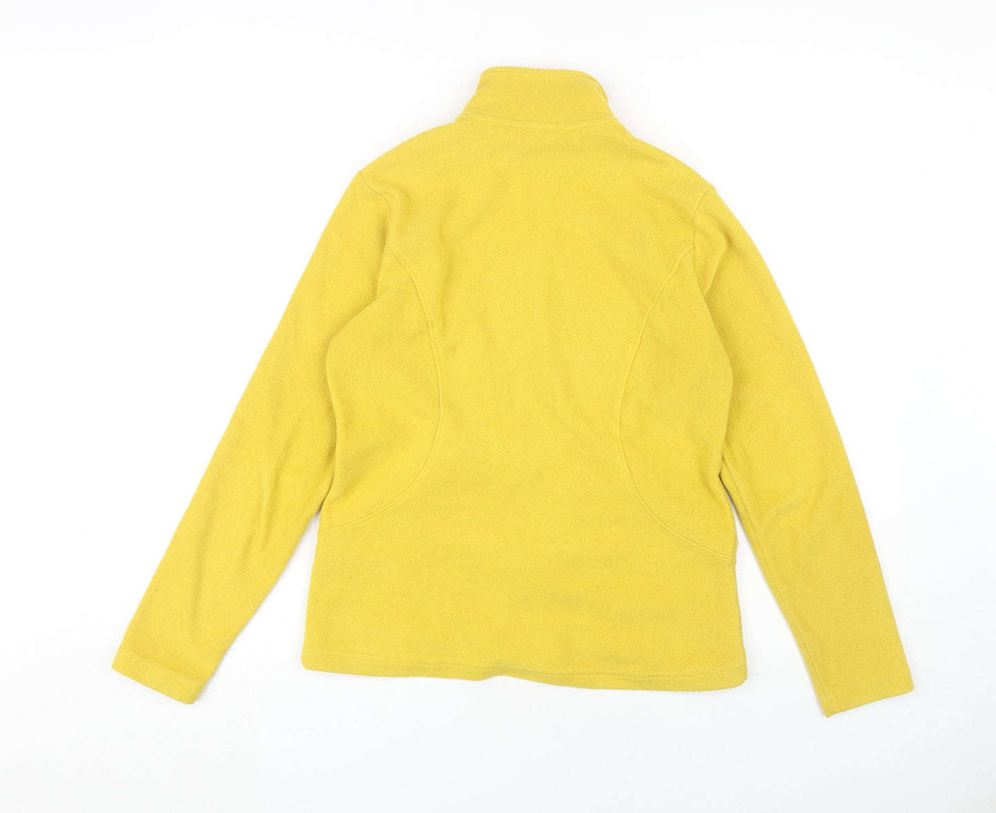 Marks and Spencer Women's Yellow Fleece Jacket Size 8