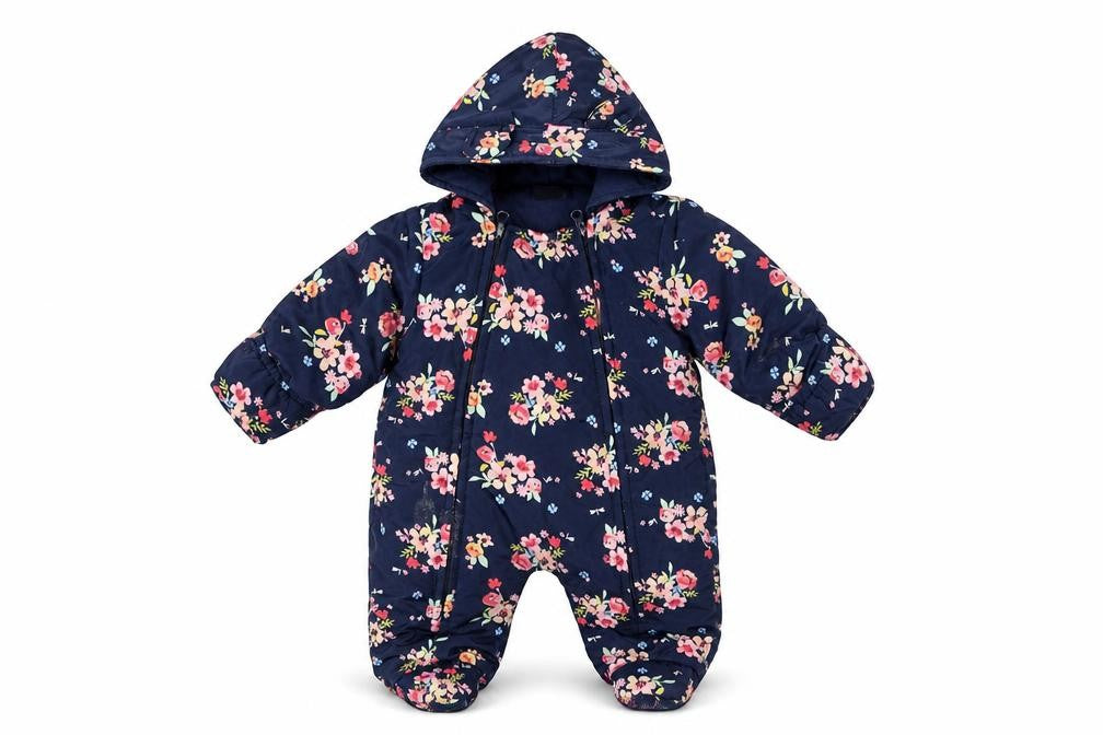 Bonito Unisex Multicoloured Floral Snowsuit 3-6 Months