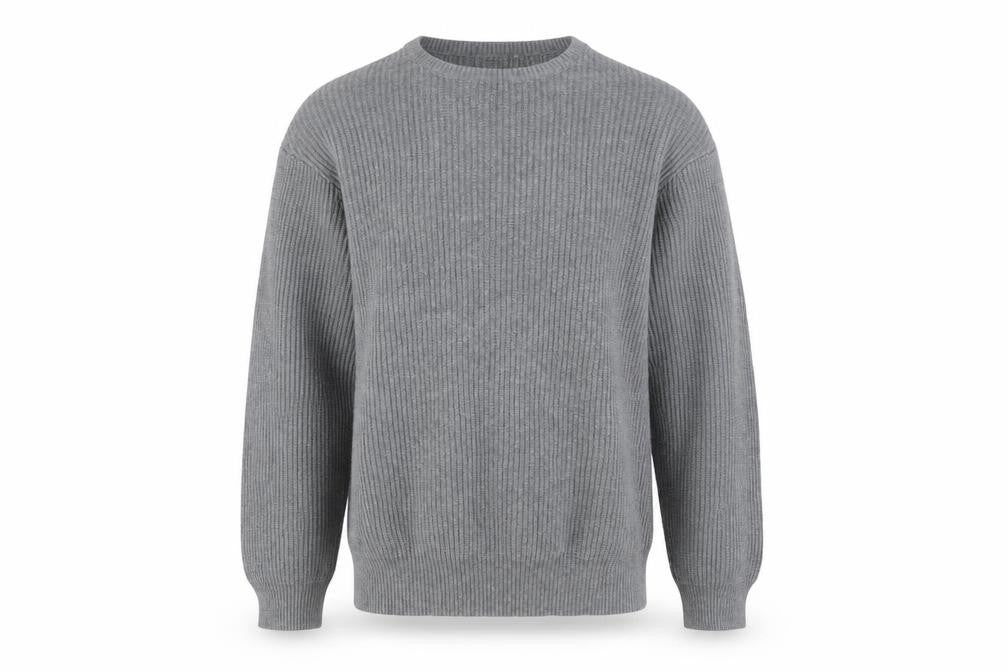Linea Men's Grey XL Crew Neck Pullover Jumper Knit