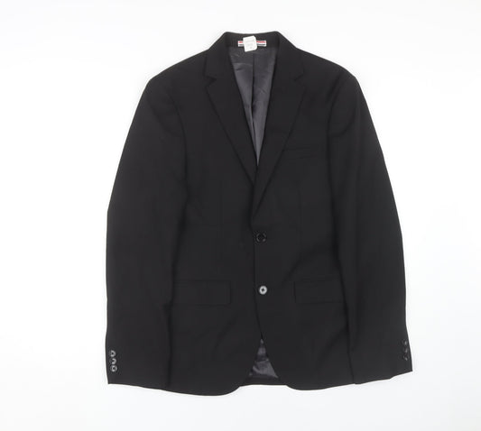 Moss London Men's Black Slim Fit Blazer Size 36R