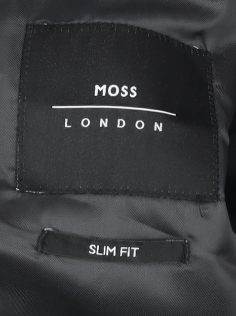 Moss London Men's Black Slim Fit Blazer Size 36R