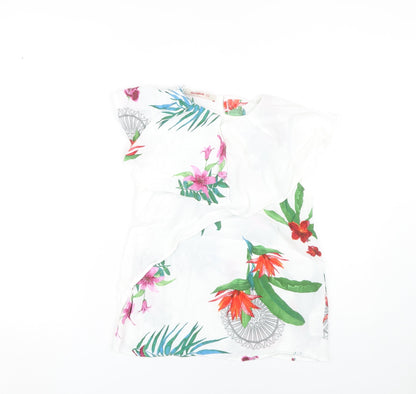 Additional front view of Desigual Women's Multicoloured Floral Tunic XS