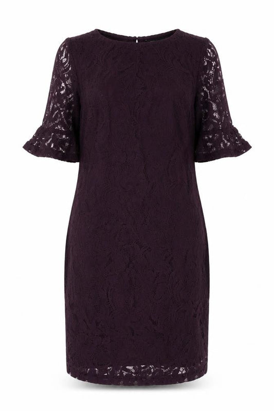 Dorothy Perkins Women's Purple Lace Dress UK 8