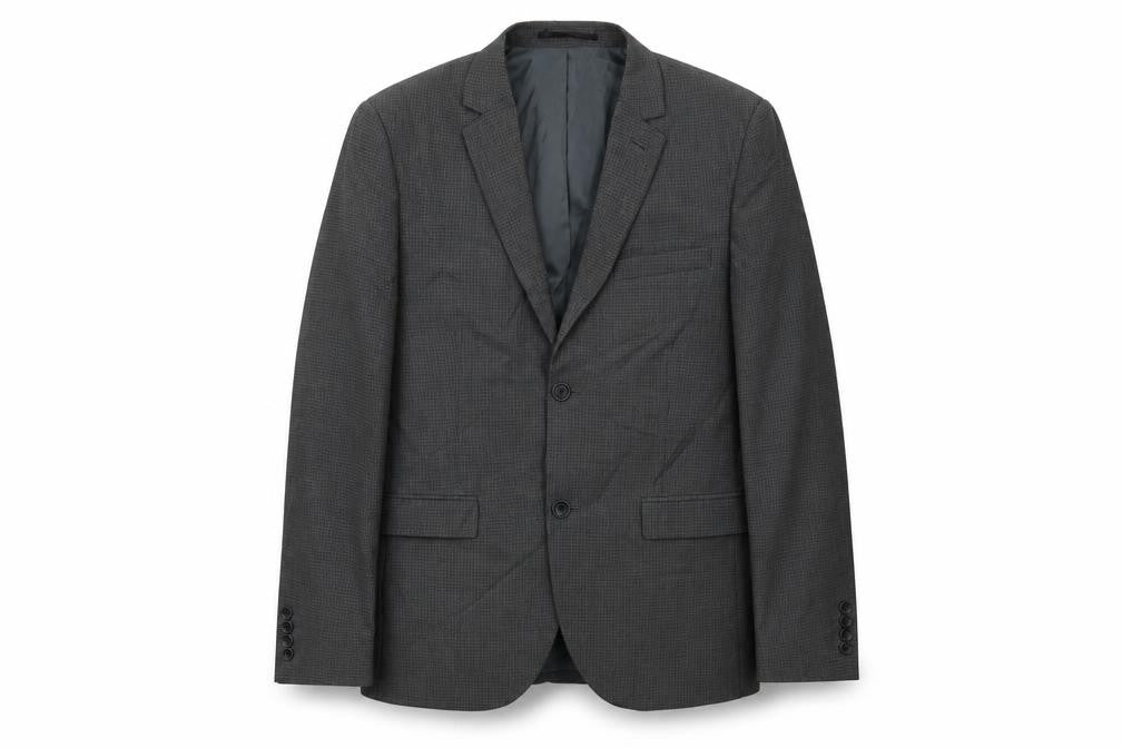 Swear & Mason Men's Grey Check Blazer, Size 38