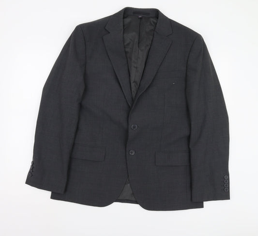 Marks and Spencer Men's Grey Suit Jacket, Size 40S