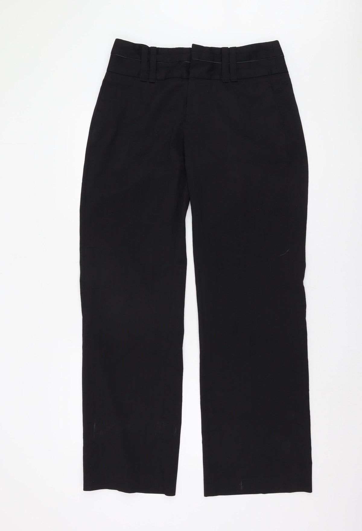WE Women's Black Straight Trousers Size 12