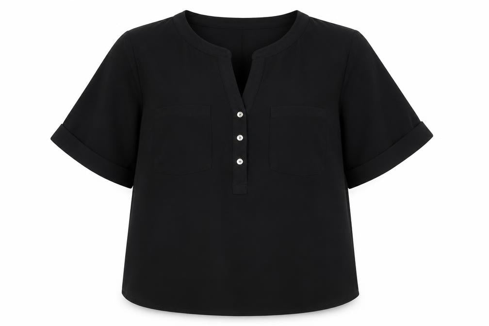 Anne Klein Women's Black Plus Blouse, Size 18