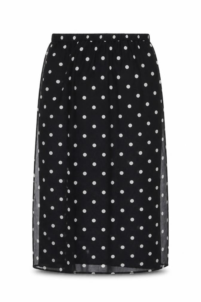 H&M Women's Black Polka Dot Skirt, XL