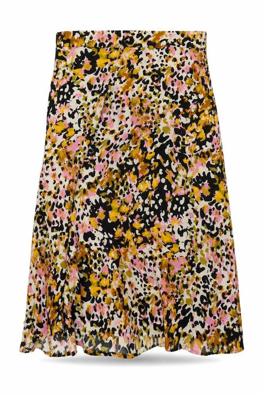 JDY Women's Multicoloured Animal Print Skirt Size 16
