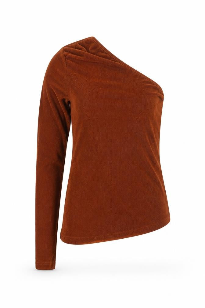 Motel Women's Brown Long Sleeve Top Size M