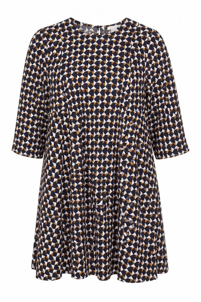 H&M Women's Multicoloured Geometric Dress Size 14