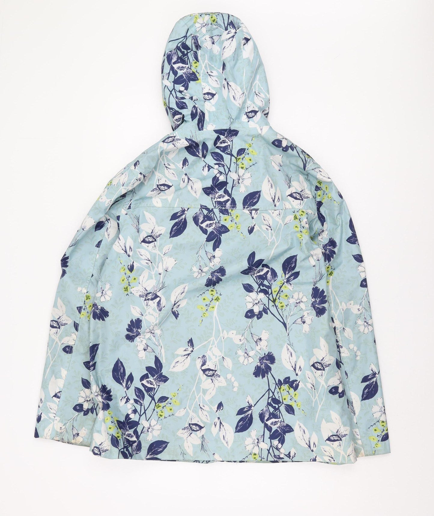 Bonmarché Women's Blue Floral Rain Coat Size 12