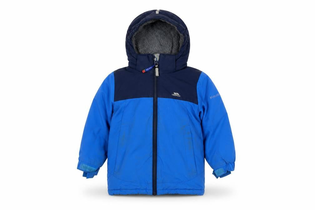 Trespass Boys Blue Puffer Jacket 2-3 Years Waterproof